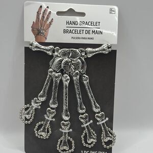 Skeleton Hand Bracelet in Silver